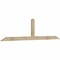 Ekena Millwork Portland Rough Sawn Timber Gable Bracket, Douglas Fir, 96"W x 24"H x 2"D x 4"F, 6/12 Pitch GBW096X24X0204POR00RDF - alternate 4